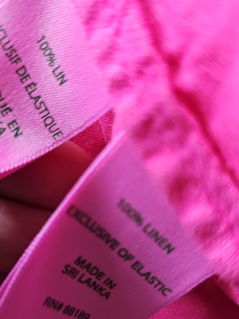 Lilly Pulitzer Pink V-Neck Linen Balloon Sleeve Blouse new - Picture 6 of 6